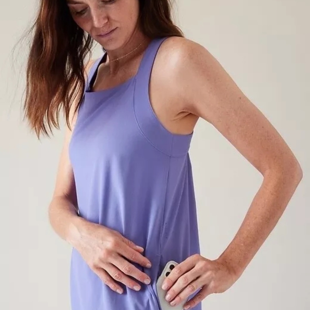 ATHLETA Lavender Sleeveless Maxi Dress - Picture 2 of 5